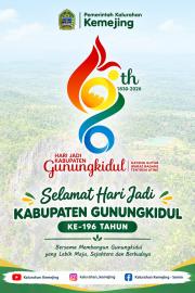 Selamat Hari Jadi Gunungkidul ke - 196 Tahun